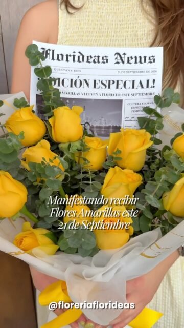 ✨ Manifestando fuerte y claro:
Flores amarillas, porque indirectas ya no doy. 💛🌼

21 de septiembre… tú sabes qué hacer. 👀💐

Mándale este video a quien debería estar tomando nota y si ya te llegó la indirecta ¡Contáctanos!👇🏼
📲 WhatsApp: 998 167 8206  https://walink.co/hklk69 
📞 (998) 287 3704
🌐 www.florescancun.com.mx

#florescancun #floresencancun #floreriacancun #florideas #floresamarillas