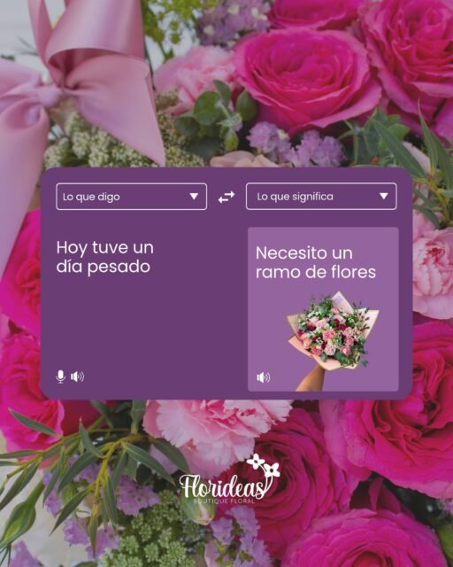 Hay mensajes que no necesitan traducción… solo un ramo de flores 💐🤭
Porque a veces un poquito de cariño, flores bonitas y un detalle inesperado son justo lo que necesitamos para alegrar el día 💜
En Florideas tenemos el ramo perfecto para cada ocasión!
📲 WhatsApp: 998 167 8206
📞 (998) 287 3704
🌐 www.florescancun.com.mx
#Florideas #FloreríaCancún #FloresCancún #RamosDeFlores #FloresADomicilio #RegalaFlores #Cancún